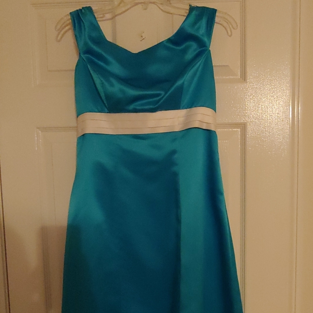 Women's Formal Light Blue Dress. Size 8.